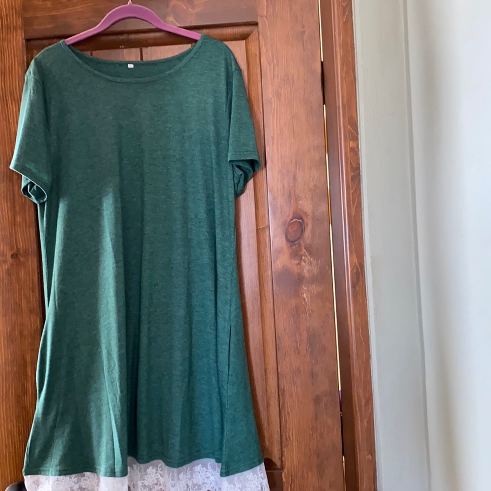 XL dress with lace hem. NWOT